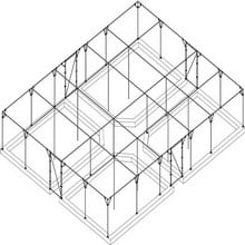 Large Steel Fruit Cage Over Raised Beds - Bespoke Design
