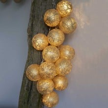 LED Glitter Ball Garlands