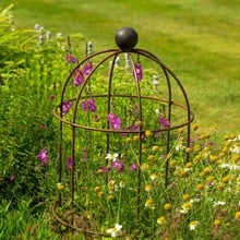 Lobster Pot Plant Support - Rust