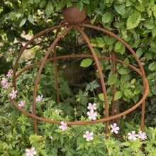 Lobster Pot Plant Support - Rust