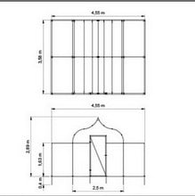 Ogee Arch Fruit Cage with Flat Sides - Bespoke Design