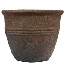 Old Ironstone Lined Cylinder Pot Planter Old Ironstone Lined Cylinder Pot Planter