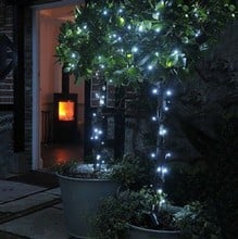 Outside LED String Lights - Dual Power