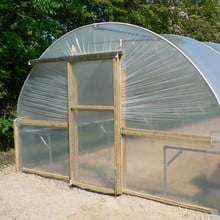 Polytunnel 12ft wide with Sliding Doors