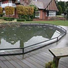 Raised Steel Pond Cover Large Irregular - Bespoke Product