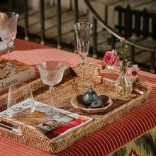 Rattan Serving Tray - Natural