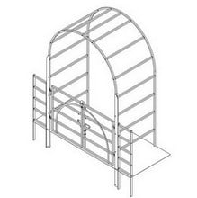 Roman Arch with Gate & Estate Fencing-Bespoke Design