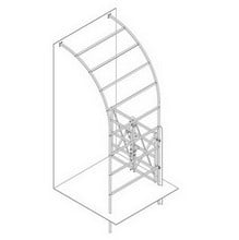 Roman Half Arch with X Brace Gate-Bespoke Design