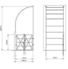 Roman Half Arch with X Brace Gate-Bespoke Design Roman Half Arch with X Brace Gate-Bespoke Design