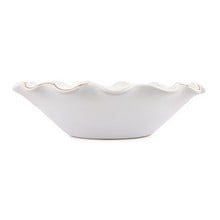 Ruffle Ceramic Bowl - White Ruffle Ceramic Bowl - White