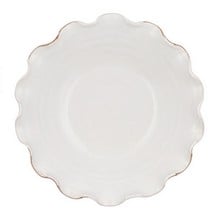 Ruffle Ceramic Bowl - White