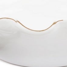 Ruffle Ceramic Bowl - White