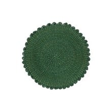 Scalloped Abaca Placemat - Juniper Scalloped Abaca Placemat - Juniper