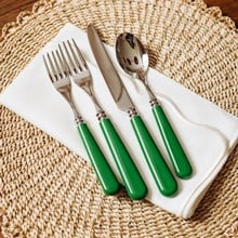 Scalloped Linen Napkin - White