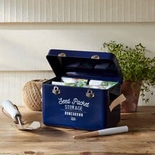 Seed Packet Storage Tin - Atlantic Blue