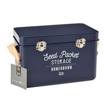 Seed Packet Storage Tin - Atlantic Blue