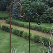 Shepherd's Crook Rust Finish Hanging Hooks