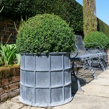 Sienna Round Steel Planters