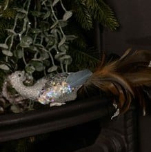 Silver Peacock Tree Decoration by Sia