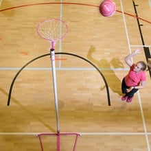 Single Telescopic Netball Post