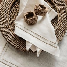 Sophie Classic Two Cord Napkin - Natural