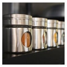 Stainless Steel Spice Jar Set