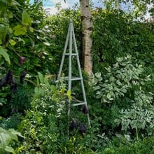 Steel Pyramid Obelisk - Lichen Green