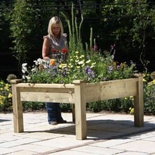 Superior Wooden Raised Bed Tables