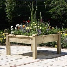 Superior Wooden Raised Bed Tables