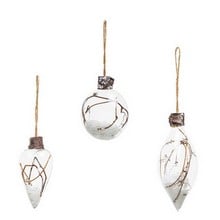 Twig Bauble Tree Decorations (Set of 3) by Sia