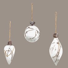 Twig Bauble Tree Decorations (Set of 3) by Sia Twig Bauble Tree Decorations (Set of 3) by Sia