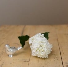 White Hydrangea Spray by Sia