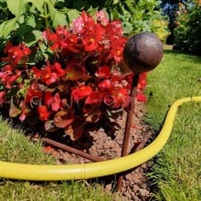 Wrought Iron Hose Guide with 50mm ball