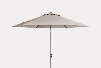 3m Wind Up Parasol in Stone Colour