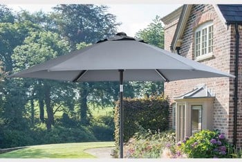 3m Wind Up Parasol in Taupe Colour 3m Wind Up Parasol in Taupe Colour