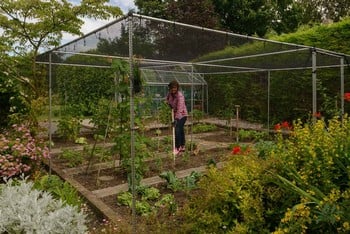 Aluminium Vegetable Cage with Butterfly Netting (2m H)