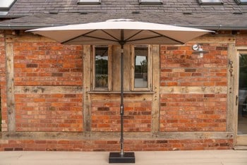 Balcony Parasol in Stone Colour 2.1m x 1.3m