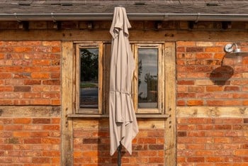 Balcony Parasol in Stone Colour 2.1m x 1.3m