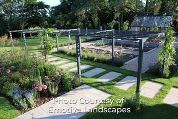 Contemporary Pergola Walkway