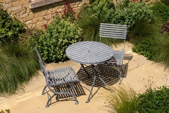 Darsham Bistro Table Set & 2 Chairs (Design A) - Hand Etched
