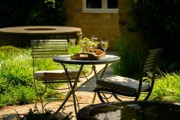 Darsham Bistro Table Set & 2 Chairs (Design A) - Lichen Green