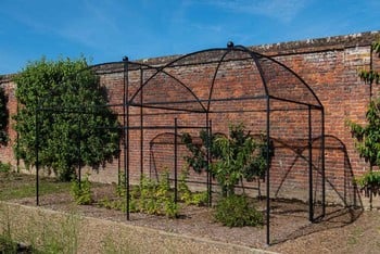 Dome Roof Steel Fruit Cage - Sphere Finial