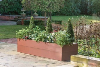 Harrod Superior Metal Raised Beds - Corten Effect