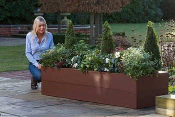 Harrod Superior Metal Raised Beds - Corten Effect