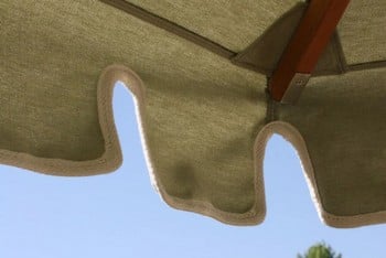 Light Green Castellated Parasols Light Green Castellated Parasols
