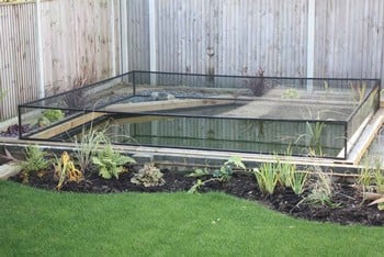 Raised Steel Pond Cover