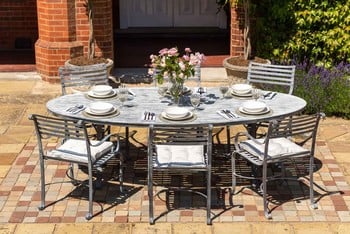 Southwold Oval Dining Table Sets 2.4m