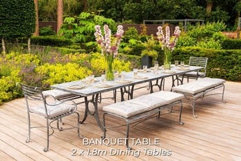Southwold Rectangle Dining Table Sets 1.8m