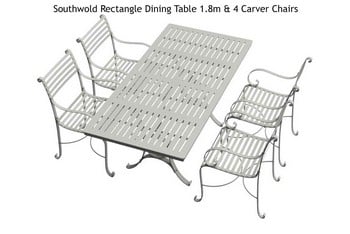 Southwold Rectangle Dining Table Sets 1.8m