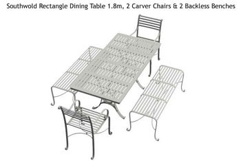 Southwold Rectangle Dining Table Sets 1.8m